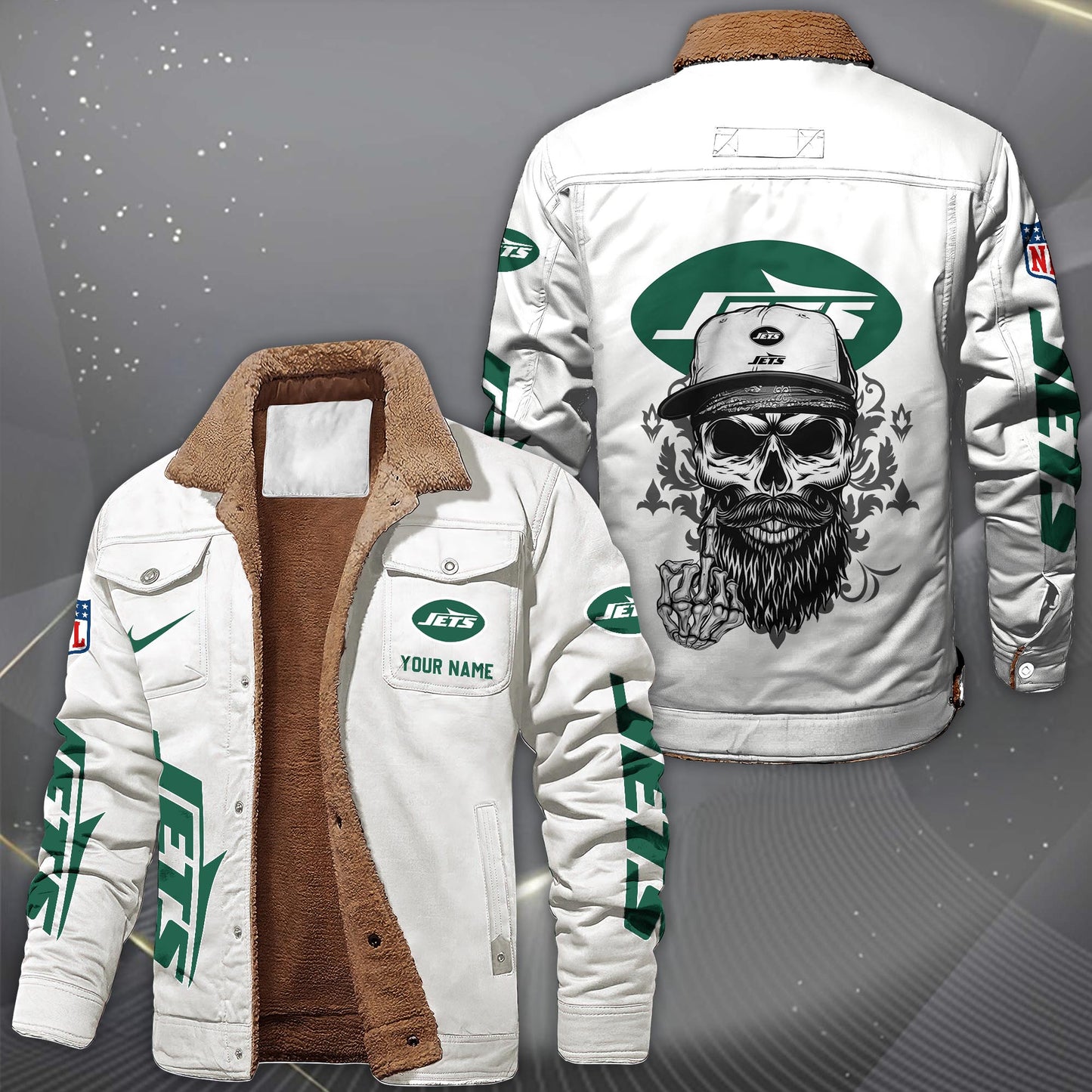 NFL x NYJ Fleece Lined Cargo Jacket HLP