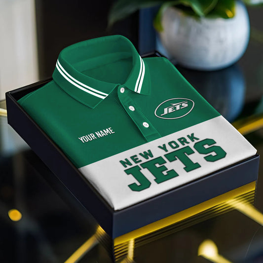 NFL x NYJ Full Team 3D Printed Classic Polo Shirt V1 NAK NHM