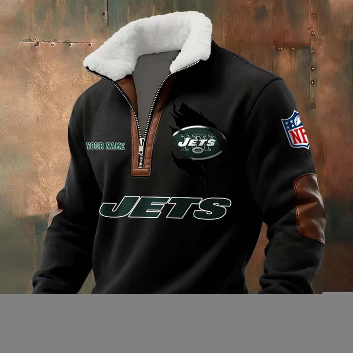 NFL x NYJ Fur Collar Sweatshirt V1 NAK