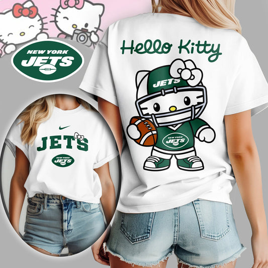 NFL x NYJ Hello Kitty Premium 3D Shirt HLP