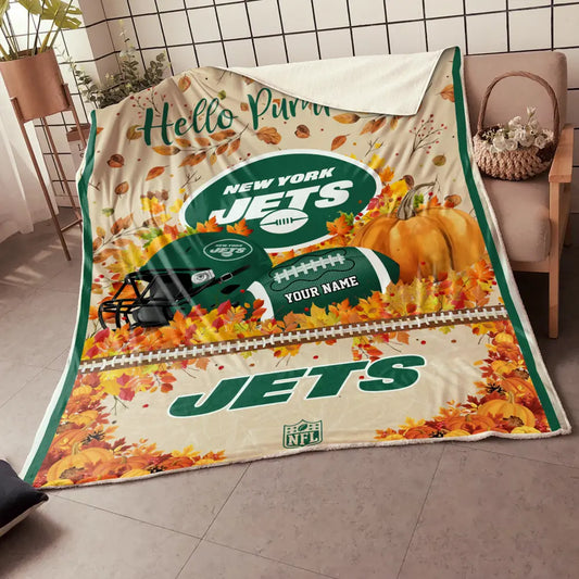 NFL x NYJ Hello Pumpkin Quilt HLP HLPHUONG