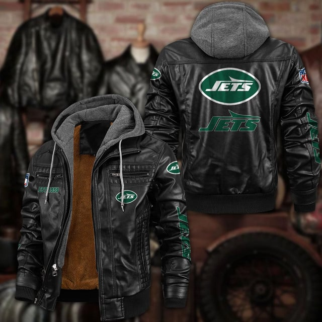 NFL x NYJ Leather jacket V1 NAK