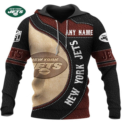 NFL x NYJ Leather Pride Personalized Hoodie HLP