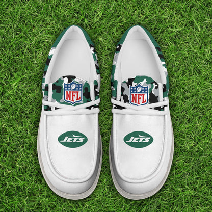 NFL x NYJ Personalized Canvas Loafer Shoes HLP