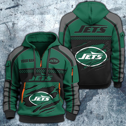 NFL x NYJ Personalized Half-zip Hoodie HLP