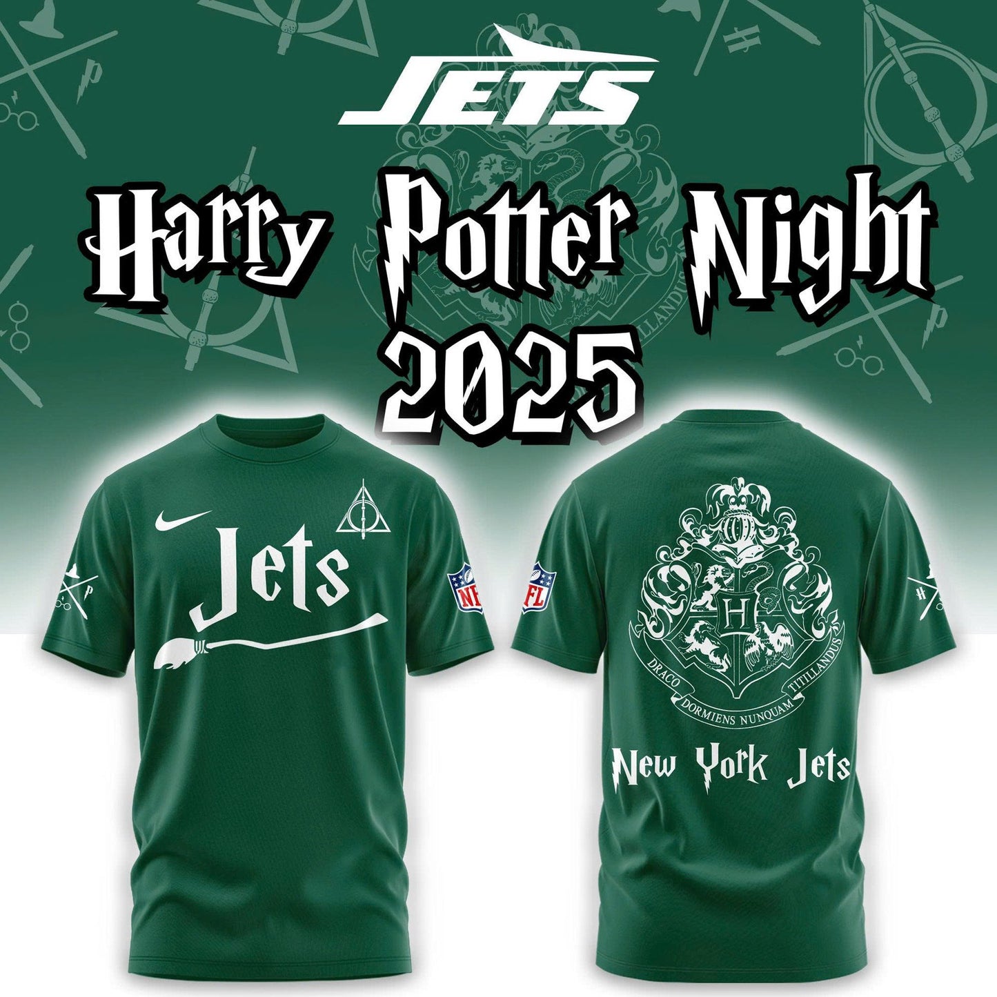 NFL x NYJ x Harry Potter 3D Shirt HLP 251025