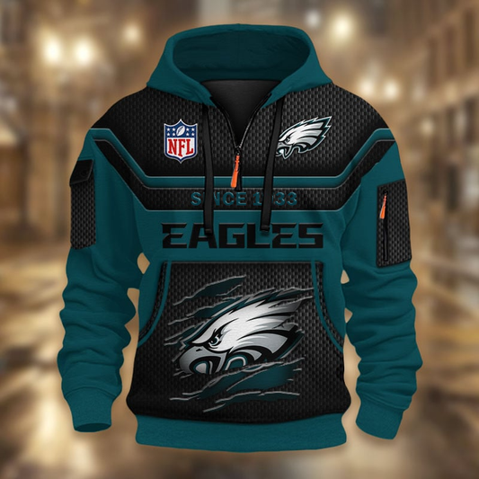NFL x PE Multicolor Zip Hoodie Shirt DDT CTND