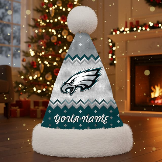 NFL x PE Personalized Santa Hat Christmas Gift For Fan V1 NAK