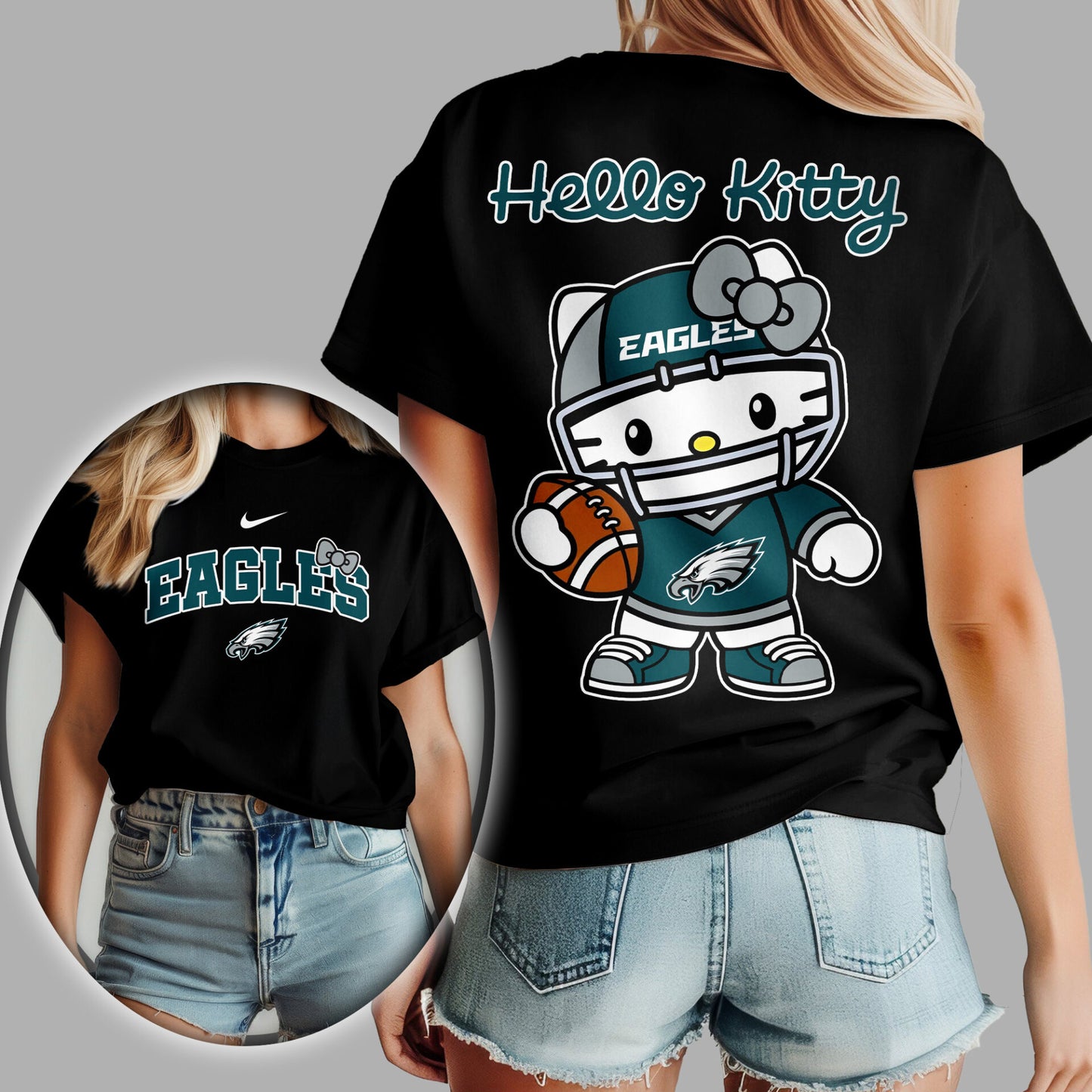 NFL x PHI Hello Kitty Premium 3D Shirt HLP