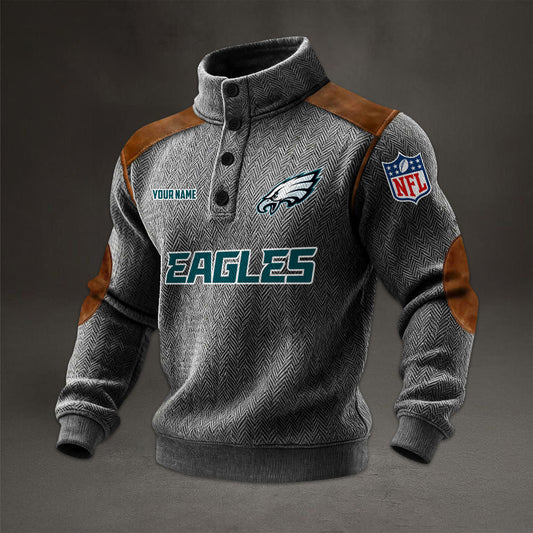 NFL x PHI Men stand-up collar sweatshirt V1 NAK NHM