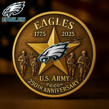 NFL X PHI Premium U.S Army Anniversary Coin HLP