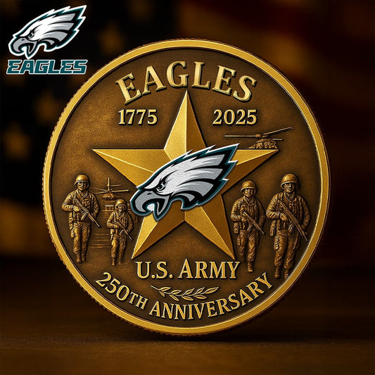 NFL X PHI Premium U.S Army Anniversary Coin HLP