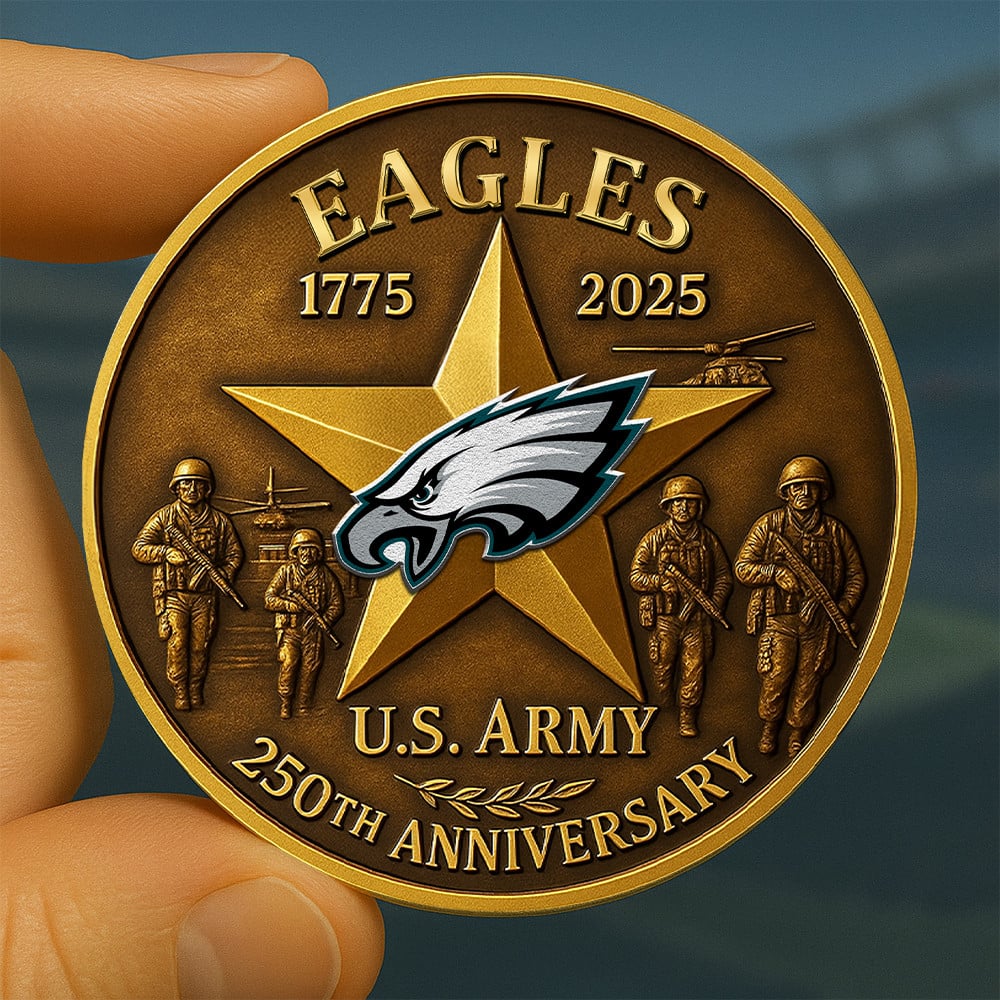 NFL X PHI Premium U.S Army Anniversary Coin HLP
