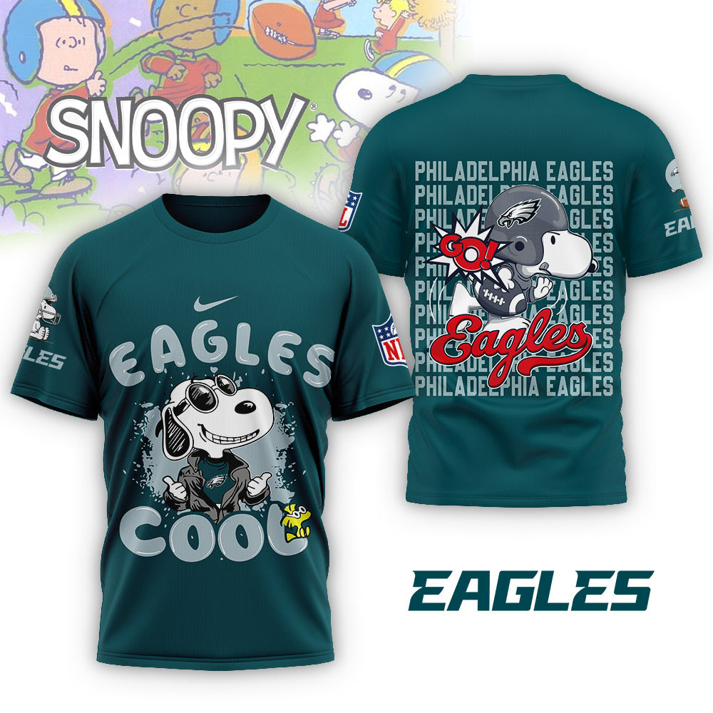 NFL x PHI Snoopy Cool 3D Shirt HLP 271025