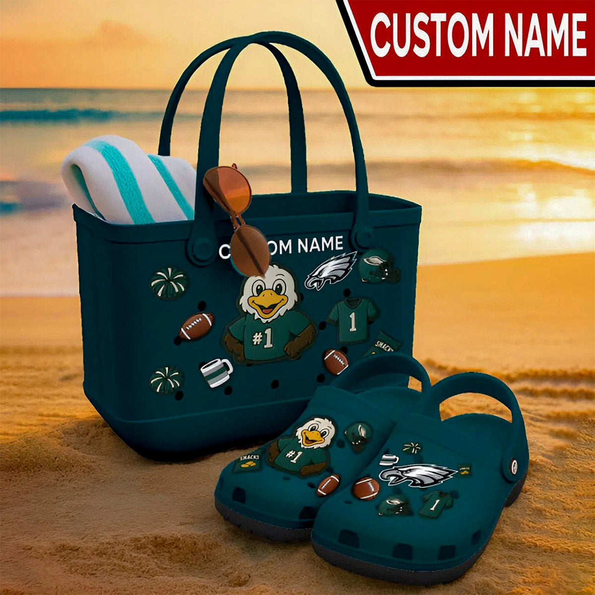 NFL x PHI Special Bogg Bag And Crocs Clogs V1 NAK NHM