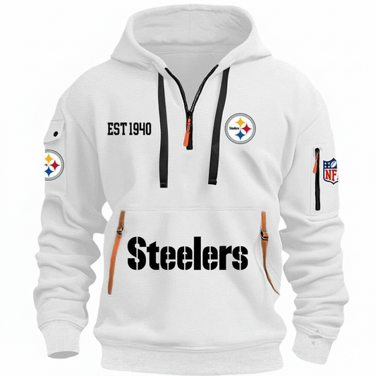 NFL x PIT EST 1940 HOODIE HALF ZIPPER HLP