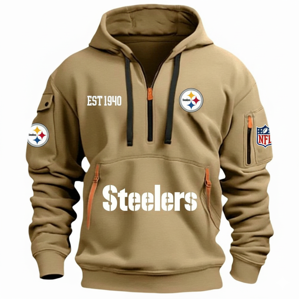 NFL x PIT EST 1940 HOODIE HALF ZIPPER HLP