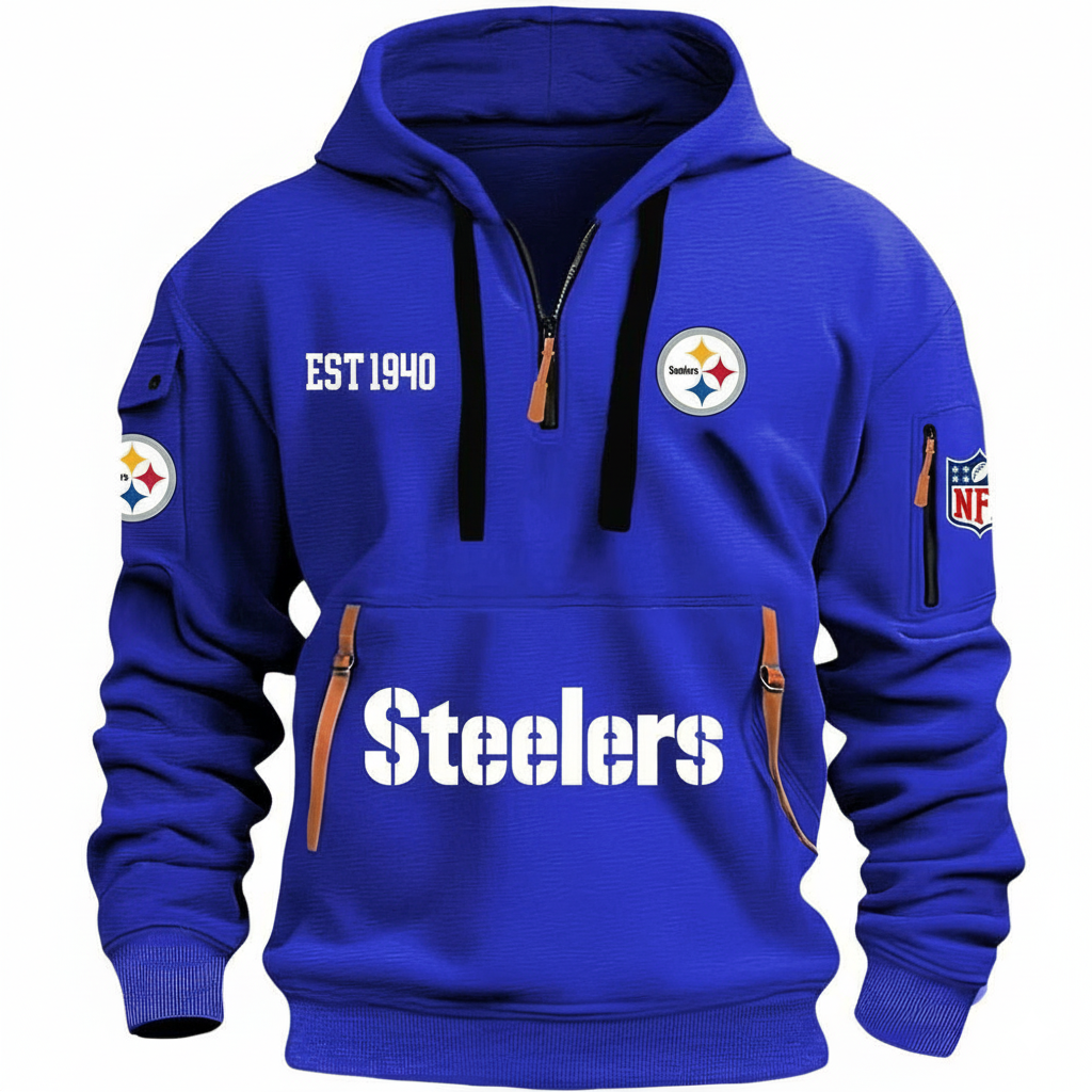 NFL x PIT EST 1940 HOODIE HALF ZIPPER HLP