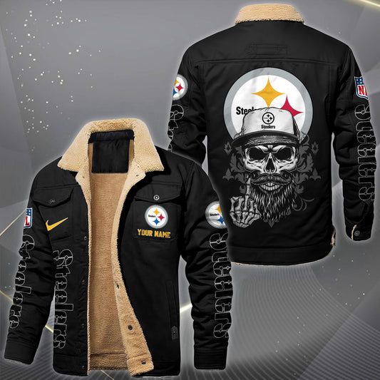 NFL x PIT Fleece Lined Cargo Jacket HLP