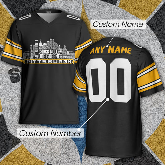NFL x PIT Greatest Of All Time Personalized Jersey Shirt HLP