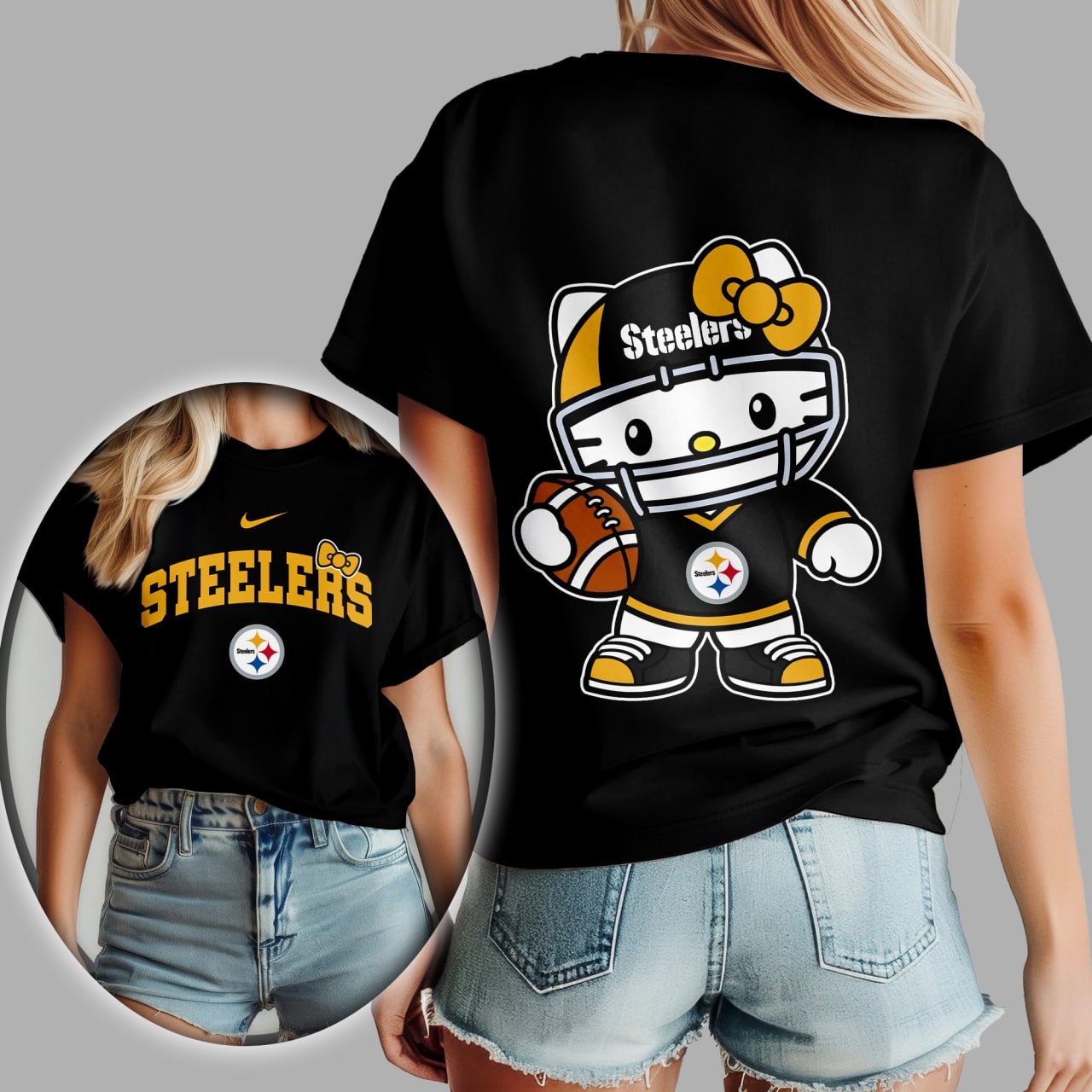 NFL x PIT Hello Kitty Premium 3D Shirt HLP