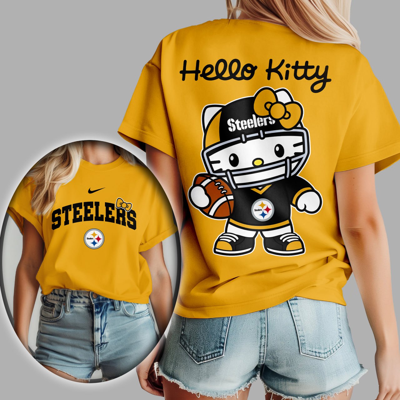 NFL x PIT Hello Kitty Premium 3D Shirt HLP