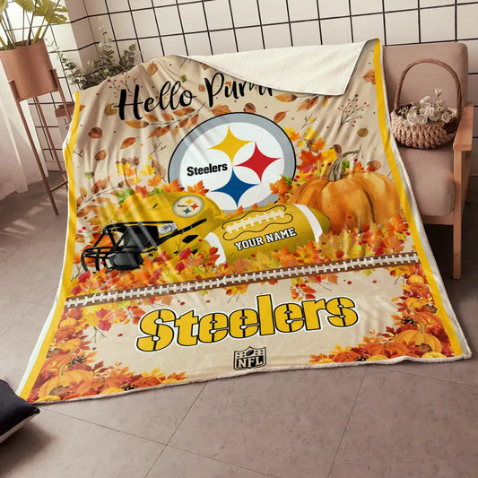NFL x PIT Hello Pumpkin Quilt HLP HLPHUONG