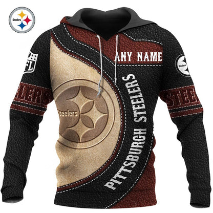 NFL x PIT Leather Pride Personalized Hoodie HLP