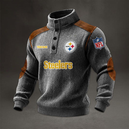 NFL x PIT Men stand-up collar sweatshirt V1 NAK NHM