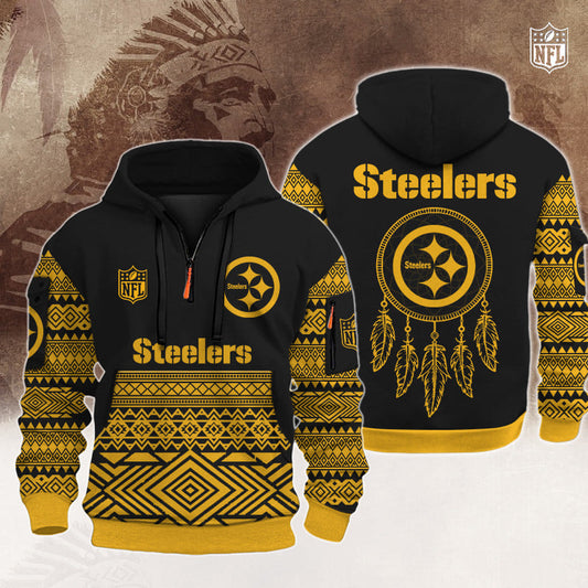 NFL x PIT Native Half-zip Hoodie HLP