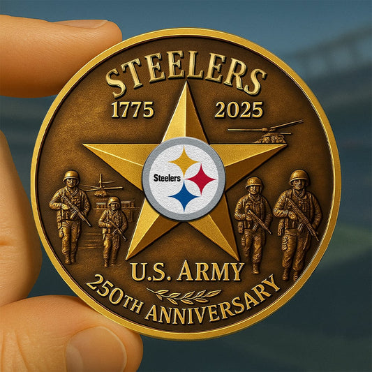NFL X PIT Premium U.S Army Anniversary Coin HLP