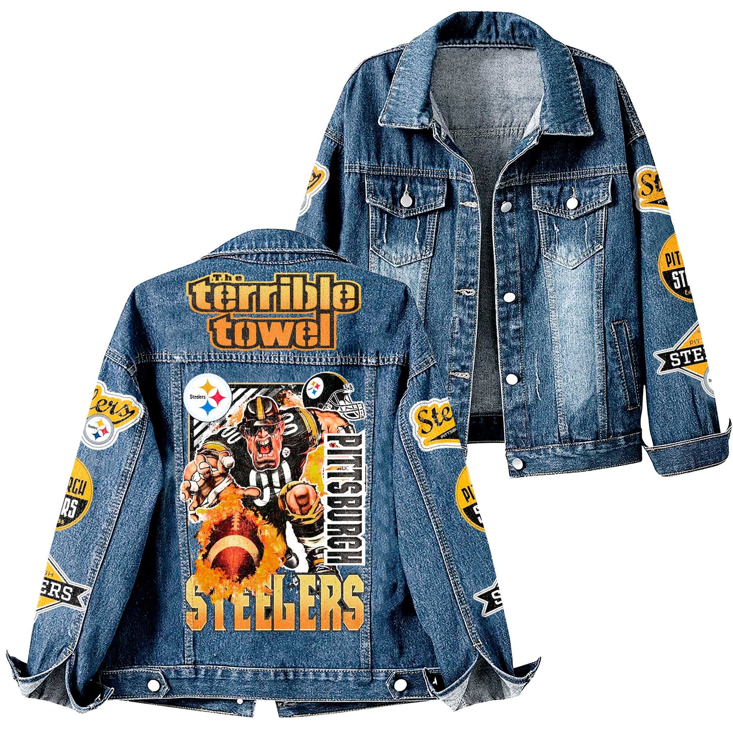 NFL x PIT The Terrible Towel Denim Jacket HLP