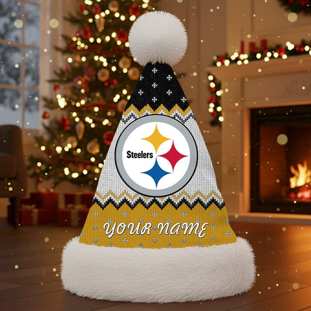 NFL x PS Personalized Santa Hat Christmas Gift For Fan V1 NAK