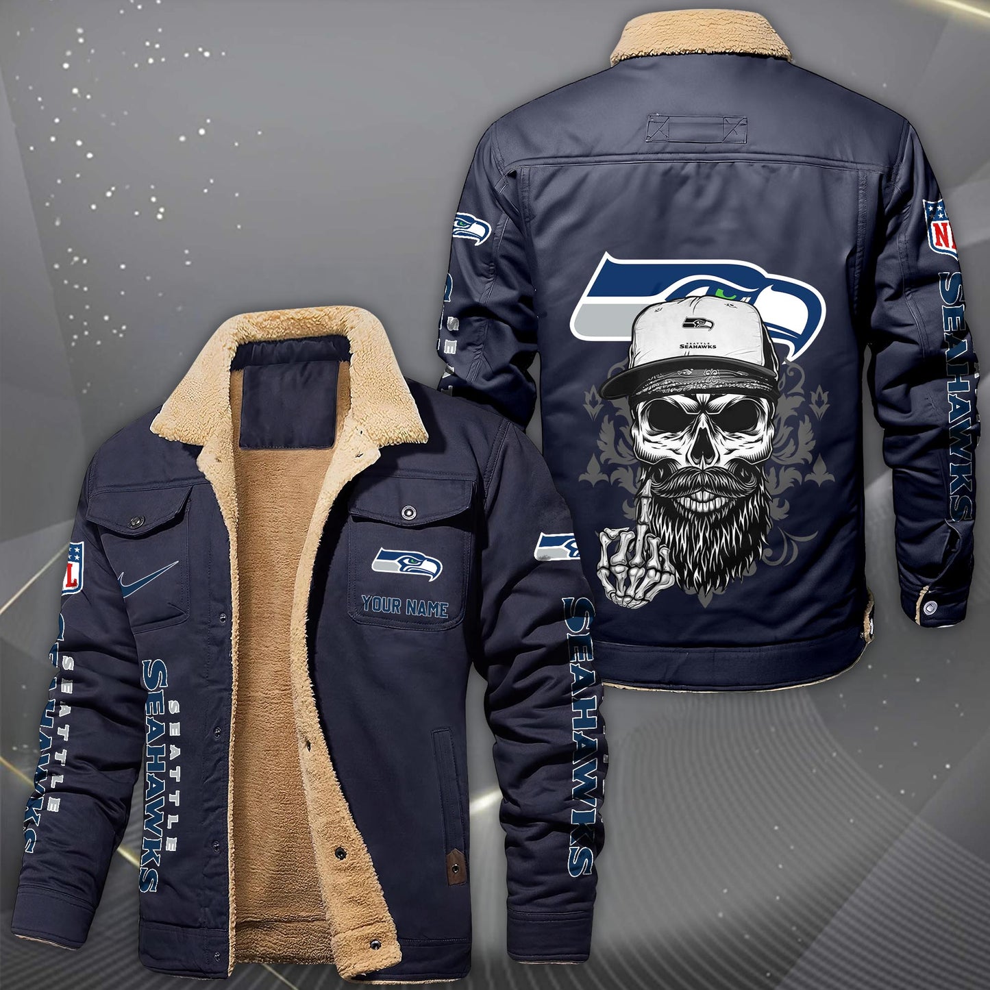 NFL x SEA Fleece Lined Cargo Jacket HLP