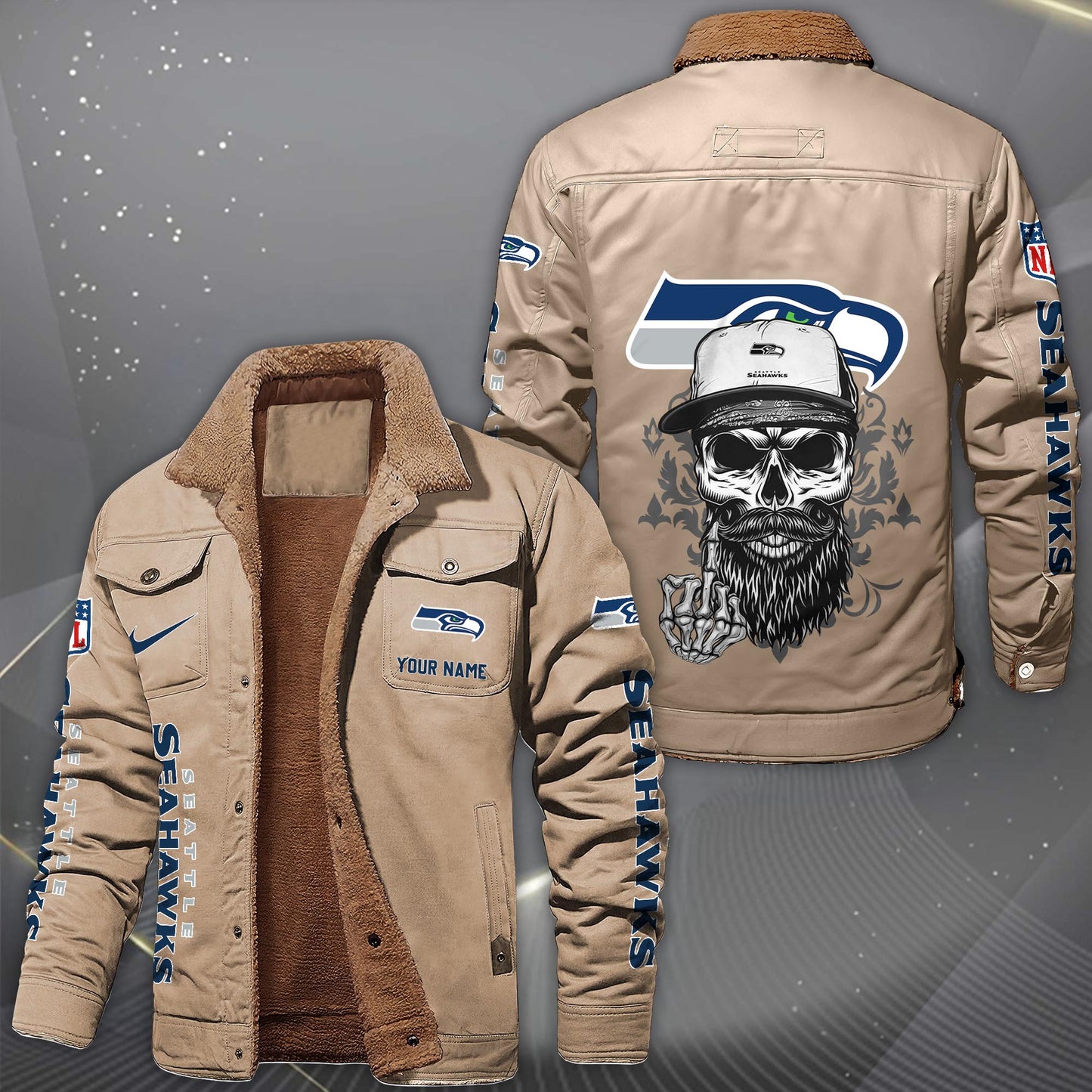 NFL x SEA Fleece Lined Cargo Jacket HLP