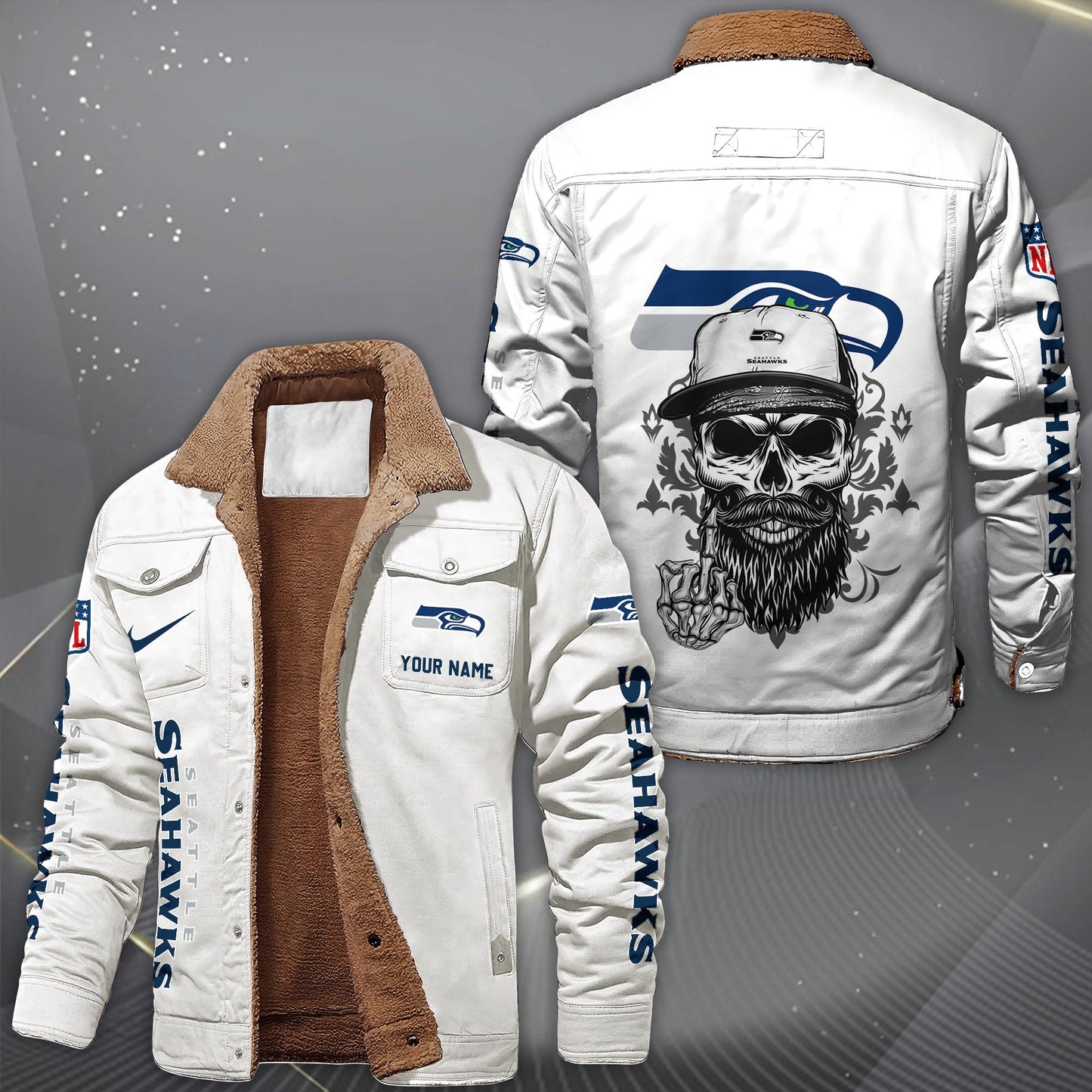 NFL x SEA Fleece Lined Cargo Jacket HLP