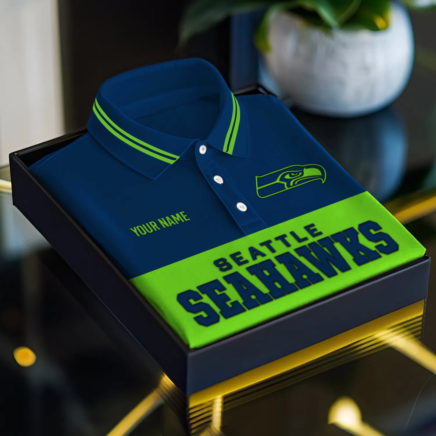 NFL x SEA Full Team 3D Printed Classic Polo Shirt V1 NAK NHM