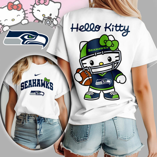 NFL x SEA Hello Kitty Premium 3D Shirt HLP