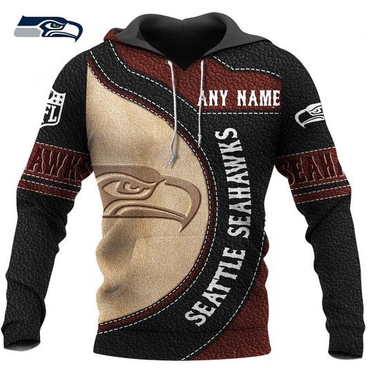 NFL x SEA Leather Pride Personalized Hoodie HLP