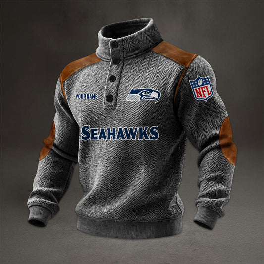 NFL x SEA Men stand-up collar sweatshirt V1 NAK NHM