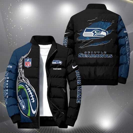 NFL x SEA Personalized Puffer Jacket HLP