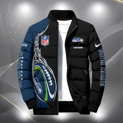 NFL x SEA Personalized Puffer Jacket HLP