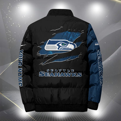 NFL x SEA Personalized Puffer Jacket HLP