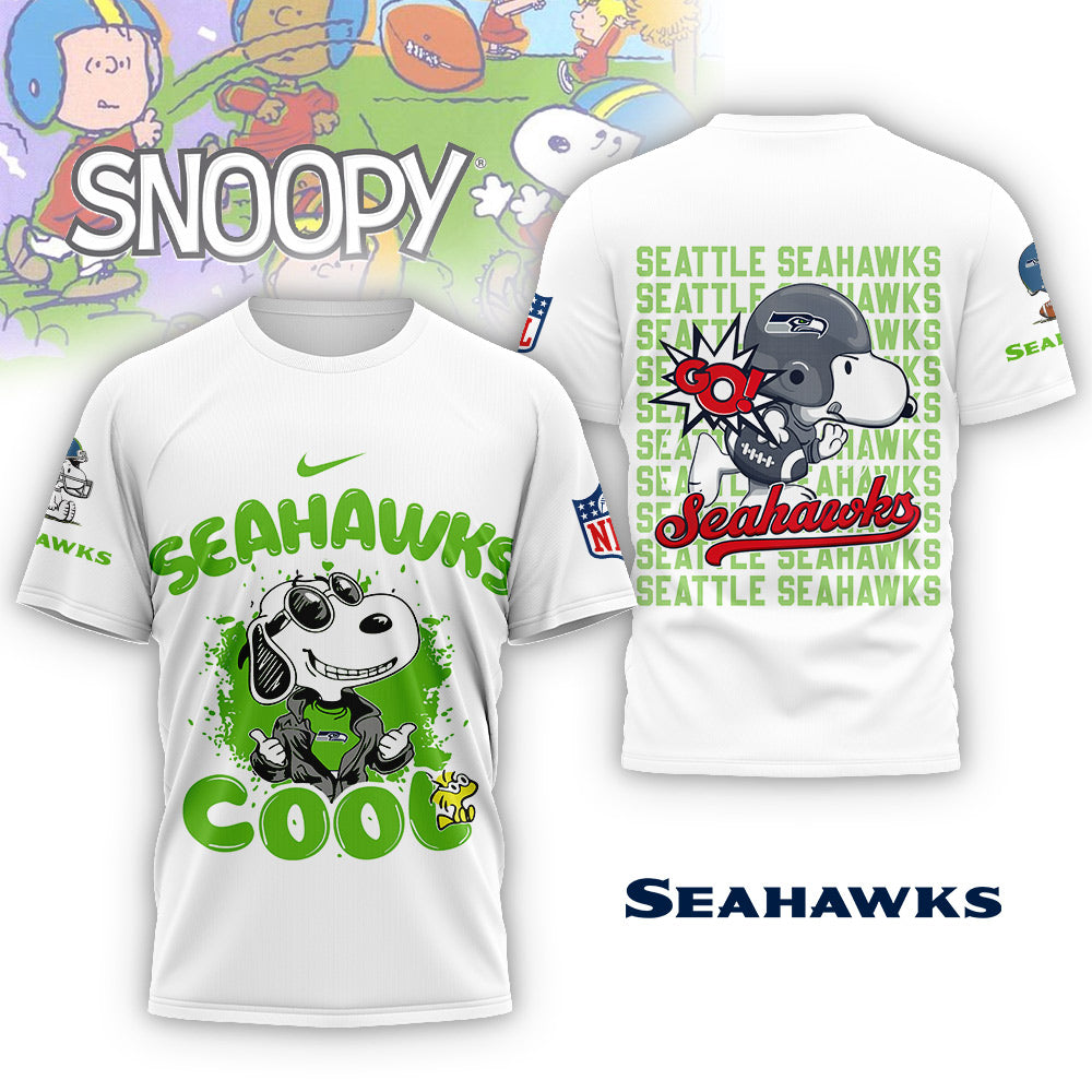 NFL x SEA Snoopy Cool 3D Shirt HLP 271025