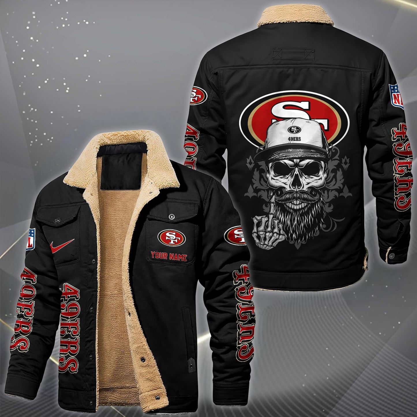 NFL x SF Fleece Lined Cargo Jacket HLP