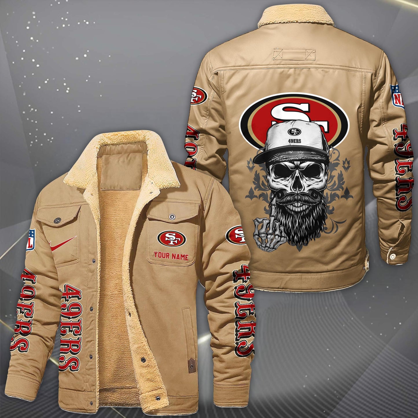 NFL x SF Fleece Lined Cargo Jacket HLP