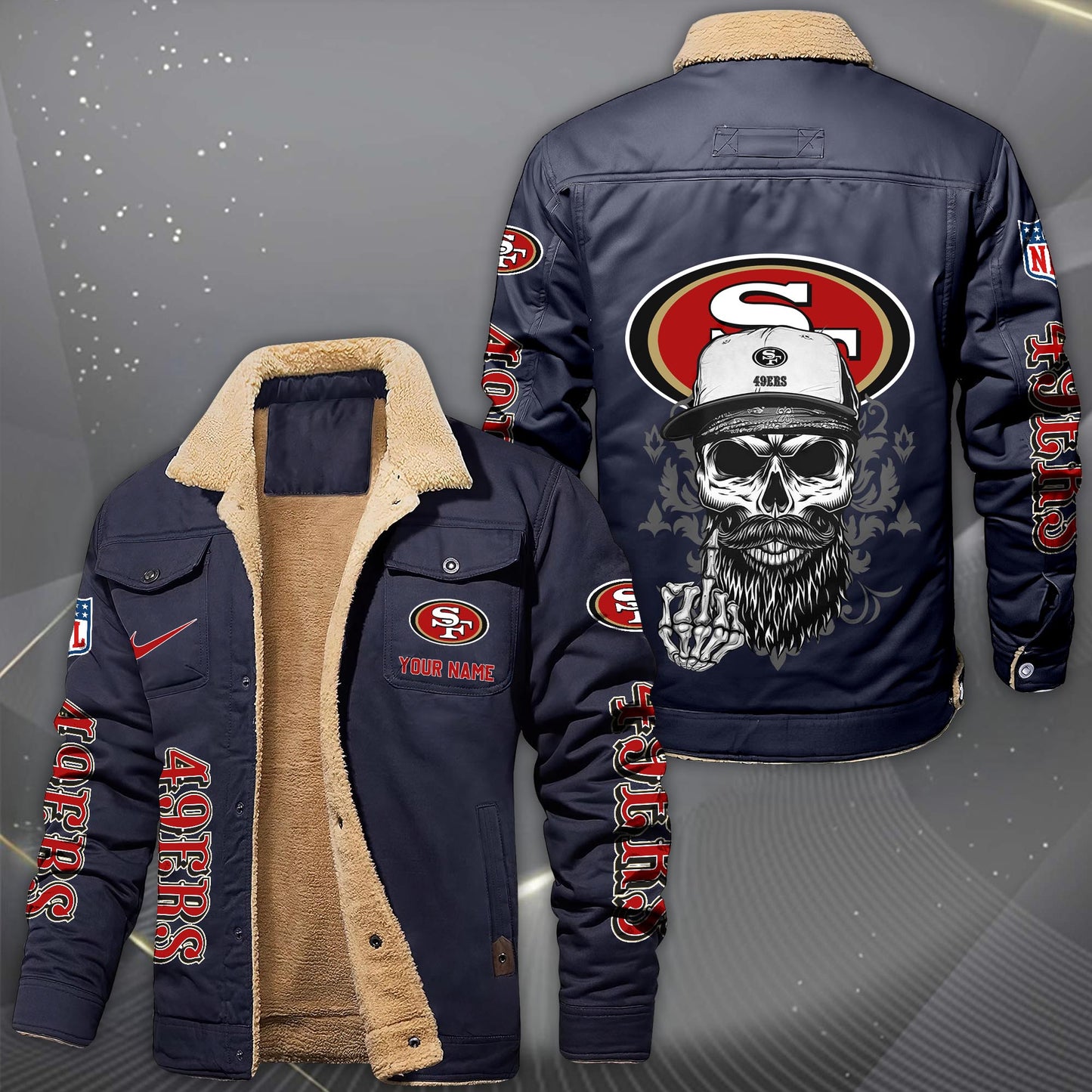 NFL x SF Fleece Lined Cargo Jacket HLP