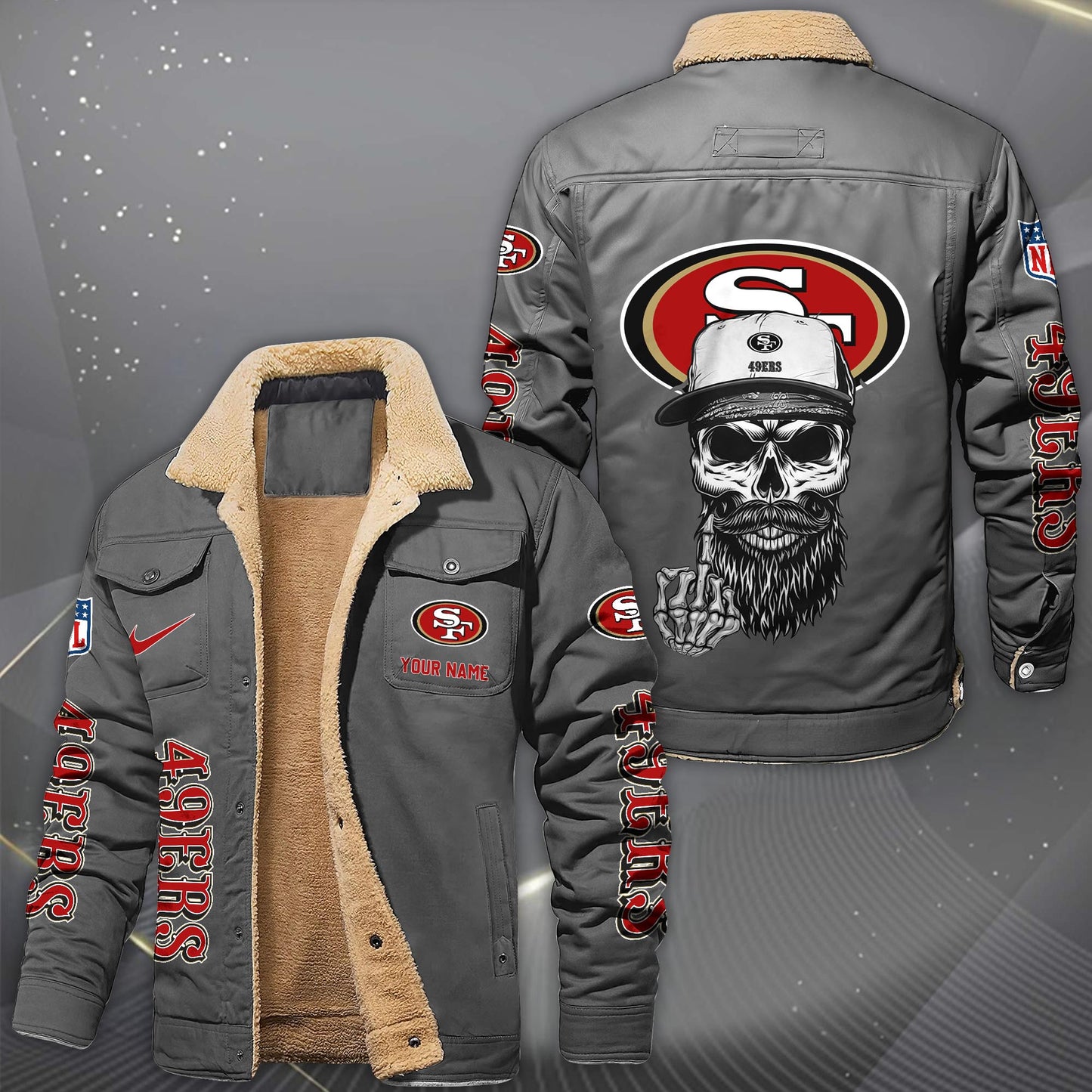 NFL x SF Fleece Lined Cargo Jacket HLP