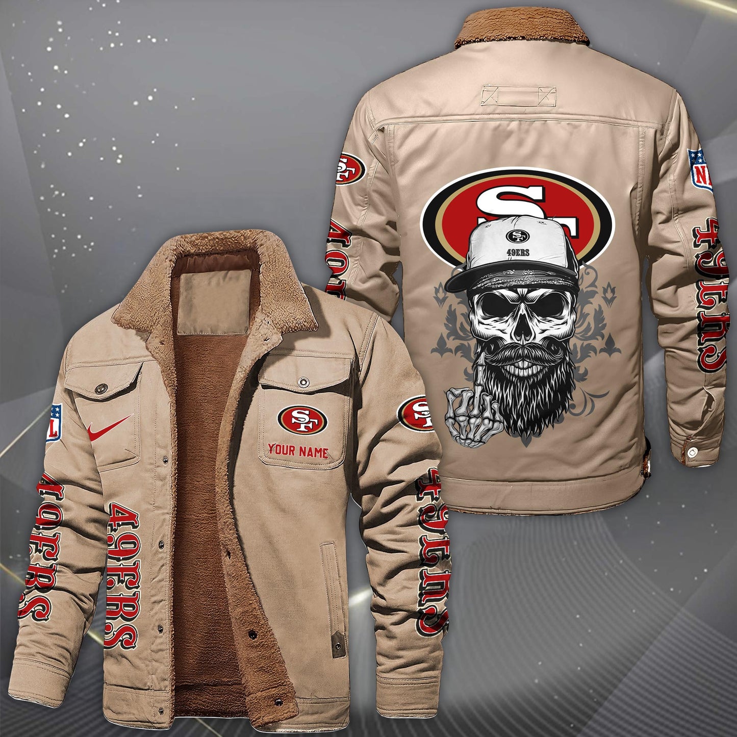 NFL x SF Fleece Lined Cargo Jacket HLP