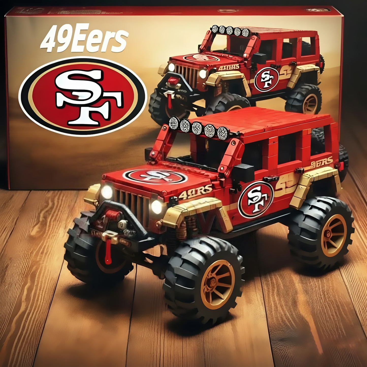 NFL x SF Football Team Jeep Building Set V1 NAK NHM